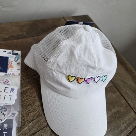 Roller Rabbit x Target Set - Disco Hearts Hat & Sticker Set - Picture 4 of 9